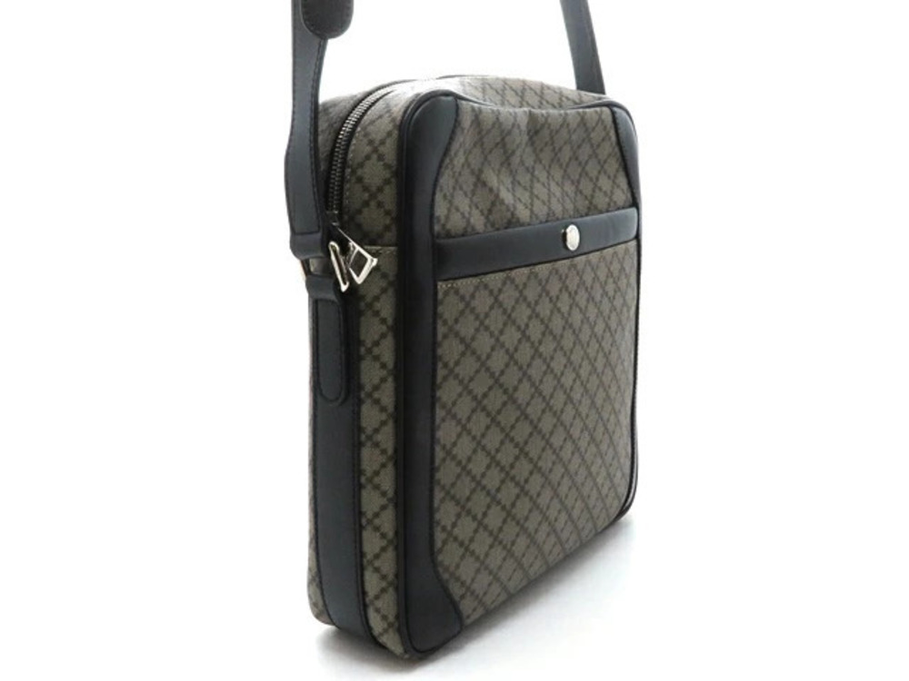 Gucci Brown Diamante Calfskin Bag Black Shoulder Brown Black